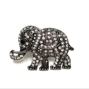 Rhinestone Elephant Ring